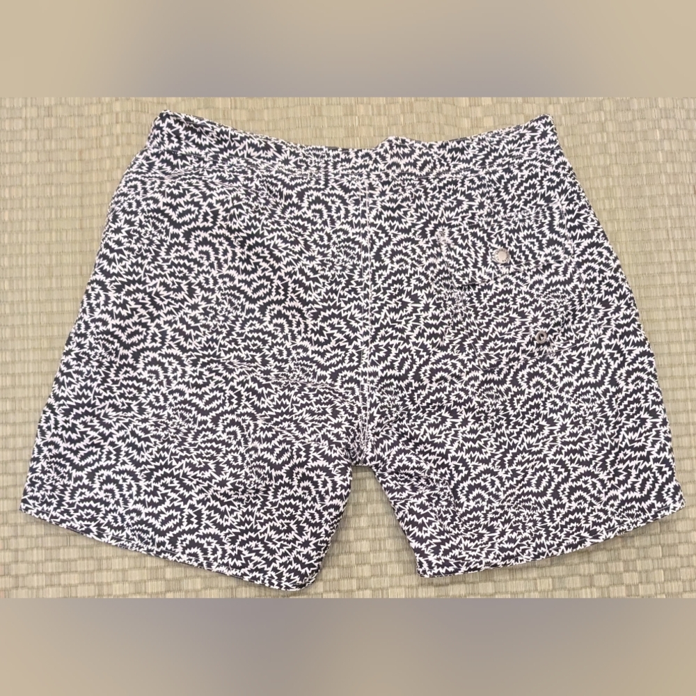 Bather Black Zig Zag Swim Trunks Men's Size 30 Made in Canada - Picture 2 of 6